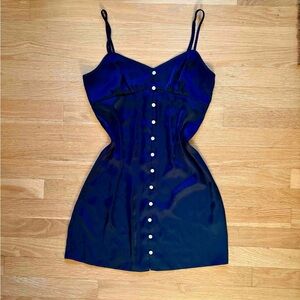 Aritzia Wilfred Blue Slip Dress